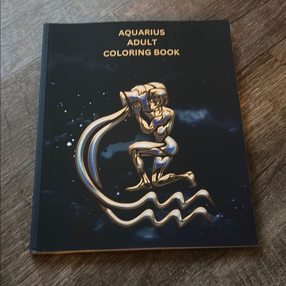 Aquarius Horoscope Adult Coloring Book